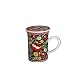 Vera Bradley Porcelain CVD Covered Tea Coffee Mug Poppy Fields NEW!