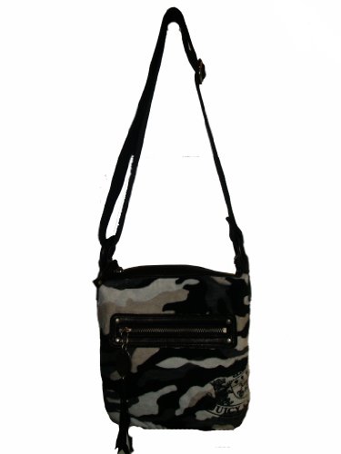 GIRL'S/WOMEN'S JUICY COUTURE HANDBAG (BLACK/GRAY 