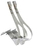  Zefal Bicycle Classic Steel Half Toe Clips, L/XL