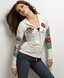 Ed Hardy Love Zip-Up Hoodie Sweater