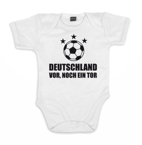 ::: DEUTSCHLAND VOR, NOCH EIN TOR ::: Baby Body, Weiß, Größe 0-3 Monate