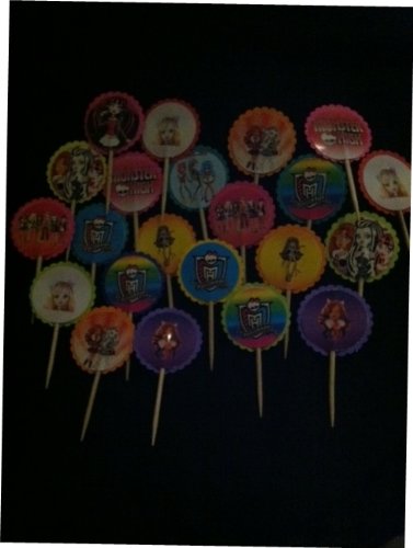 See 24 Monster High Cupcake Toppers