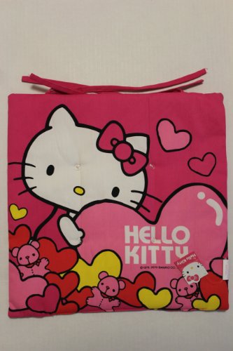 Hello Kitty Square Cushion Car / Office / Home - Pink Heart
