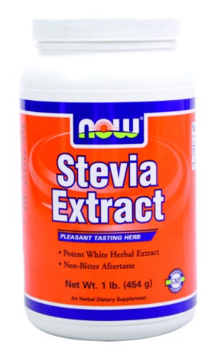 NOW Better Stevia Zero Calorie Sweetener Extract Powder , Certified Organic, 16 Ounce Container