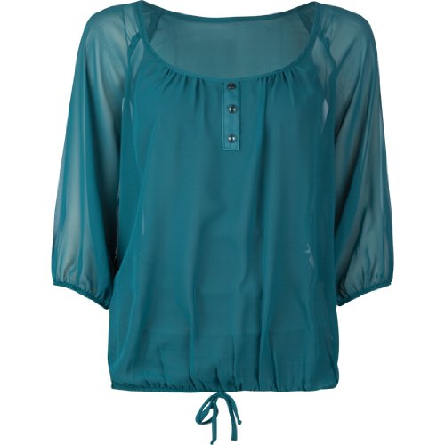 FULL TILT Sheer Chiffon Womens Top