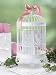 20" WHITE BIRDCAGE CARD HOLDER