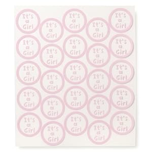 Darice-It-s-a-Baby-Girl-Clear-Seal-50-Piece