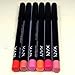 NYX Cosmetics Long Lasting Slim Lip Liner Pencils 6 Colors