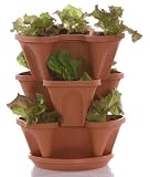Self-Watering Stacking Planter - Terracotta