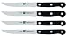 Henckels 4 PC Black-Stamped Gourmet Steak Knife Set