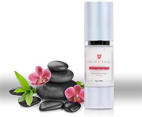 Juliet Rose - The BEST Anti-Aging Facial Serum with Vitamin C. Professional Formula designed for your face with Jojoba Seed Oil, Green Tea Extract, Vitamin A, Vitamin D and Vitamin E -- 4.8 Out Of 5 Stars -- 100% Money Back Guarantee