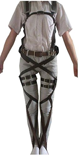 Cottory Attack on Titan Leather Belts Cosplay Harnesses Deluxe Ver