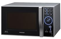 Samsung CE-1185UB Mikrowelle mit Grill + Heißluft / 32 Liter Garinnenraum / 900 Watt / silber-schwarz