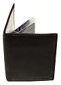 Saddler Leather Credit Card Holder With Clear Plastic Pockets