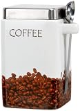 Produkt-Bild: Zeller 19813 Kaffeedose mit L&ouml;ffel, Keramik/Edelstahl / 10.5 x 10.5 x 18