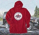 Jeep Star Hooded Sweatshirt Red Large