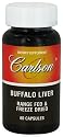 Carlson Labs Buffalo Liver, Range Fed and Freeze Dried, 60 Capsules