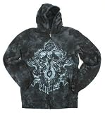 Etnies Stained Men's Hooded Zip Sweatshirt - Black