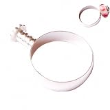 1 Buy = 5PCS Silver Plated Alloy Base Rings, With Thread, High Quality With Sterling Brightness, Matching Lampwork Murano Glass Beads for European Style Bracelets and Necklaces, Well Compatible with Pandora, Troll, Biagi, Caprice, Dione Beads