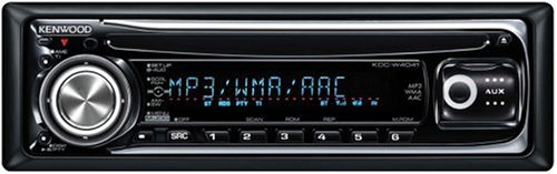 Kenwood KDC-W4041W WMA/MP3/CD-Receiver with External Media Control - White Illumination