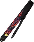 Ralph Marlin Optic Impressions Guitar Straps, Flames