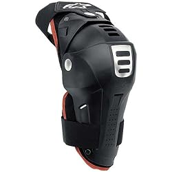Alpinestars Bionic Adult Knee Guard Street Racing Motorcycle Body Armor - Black/Red