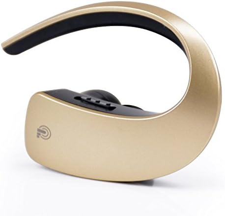 Fun4U Bluetooth Handsfree Wireless Stereo In-Ear Noise Cancelling Headset with Mic for Safty Driving (Gold)