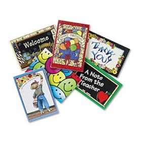 New-Teacher Created Resources 9026 - Postcard Pack with 30 Each of Six Designs, 4 x 6, 180 Cards/Pack - TCR9026