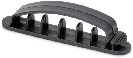 Gmile Computer Networking Wire Cord Cable Clip Organizer Kit Cord Management System - Black (10 PCS)