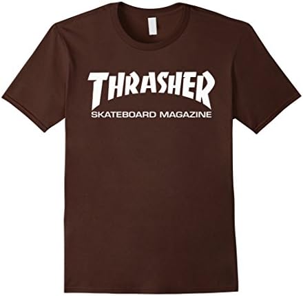 Men's Thrasher Skateboard Magazine TShirt Large Brown