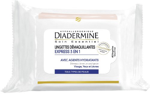  Diadermine - Lingettes Démaquillantes - Express Maxi Pack - 40 Lingettes - Lot de 2