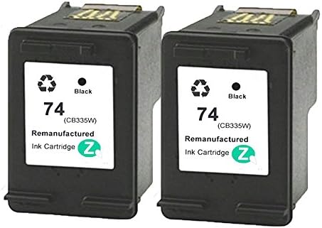 QUIMOOZ for Hewlett Packard HP 74 HP-74 CB335WN Ink Inkjet Cartridge Replacement Remanufactured Worked for Deskjet D4260 D4263 D4268 (2 Black)