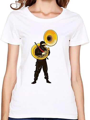 Women's After Hours Ninja Playing Music White M T-shirts