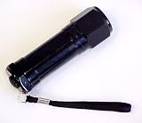 8 Bulb Led Flashlight , Black