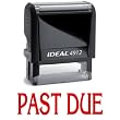 PAST DUE Red Office Stock Self-Inking Rubber Stamp