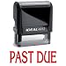 PAST DUE Red Office Stock Self-Inking Rubber Stamp