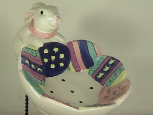 Bunny Rabbit and Easter Egg Candy Dish