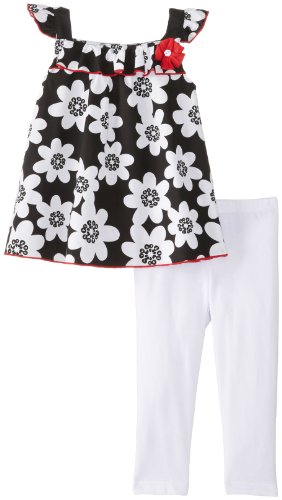 Watch Me Grow! by Sesame Street Baby Girls' 2 Piece Floral Legging Set