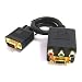 Electronics : VGA Splitter cable 15Pin to 3x RCA + VGA 15Pin 0.2m