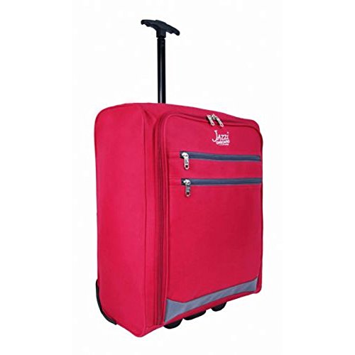 Jazzi On Board Easyjet Size Double Zip Hand Luggage - Fuchsia