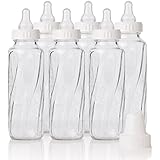 Evenflo Feeding Classic Glass Twist Bottles, 8 Ounce (Pack of 6)