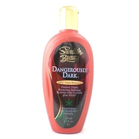 NEW SWEDISH BEAUTY DANGEROULSY DARK TANNING LOTION