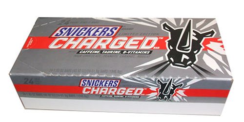 Snickers Charged Energy Chocolate Bars 24 Count by Master Foods