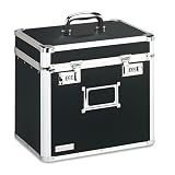 Locking Security Storage Box, Letter, 13 1/2w x 10 1/2d x 13 1/4h, Black