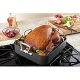 Kirkland Signature Hard Anodized Aluminum Roasting Pan Includes Rack