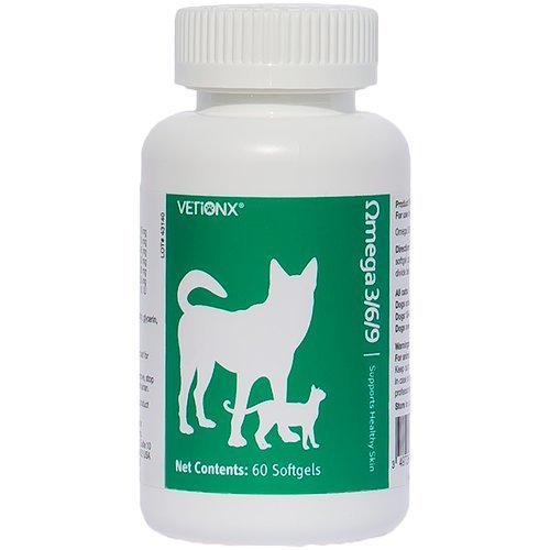 VETiONX Omega 3/6/9 - Complete Omega Fatty Acid Supplement for Cats and Dogs