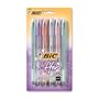BIC Cristal For Her Ball Pen, 1.0mm, Black, 16ct (MSLP16-Blk)