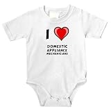 Baby clothes with I Love Domestic Appliance Mechanicians