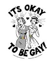 Evilkid - Its Okay To Be Gay Female - Sticker / Decal