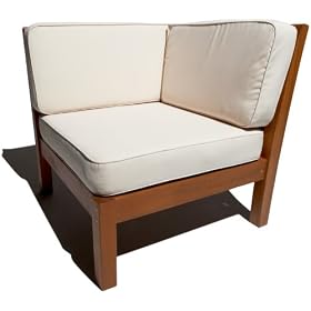 Strathwood Balboa Deep Seat Corner Chair with Cushion